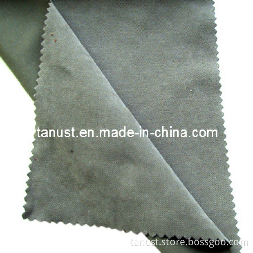 Polyester Nylon Micro Fibre Moss Peach Twill Fabric